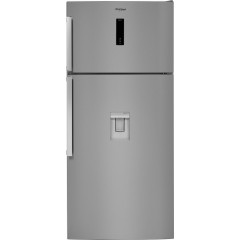 Whirlpool Ψυγείο Δίπορτο 587lt Total NoFrost Υ186xΠ84xΒ75εκ. Inox W84TE 72 X AQUA 2